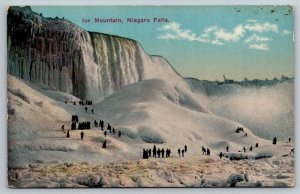 Ice Bridge  Niagara Falls  New York   Postcard  c1915