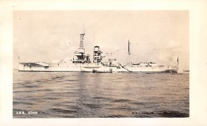 U S S, Utah real photo Military Battleship Unused 