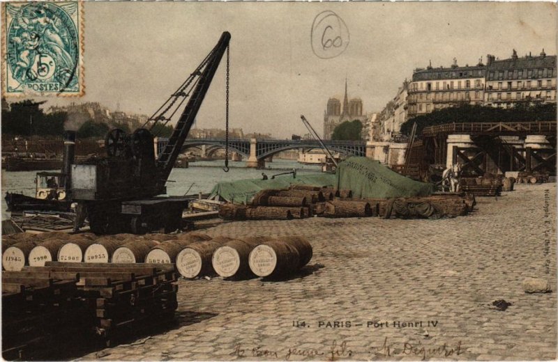 CPA PARIS 4e - Port Henri IV. (79603)