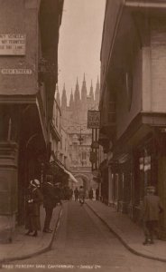 Vintage Postcard 1900's Mercery Lane Houses Canterbury United Kingdom
