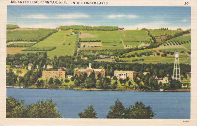 Keuka College on Keuka Lake - Penn Yan, New York - Finger Lakes Region pm 1941