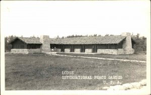 Dunseith North Dakota ND International Peace Garden Real Photo Vintage Postcard