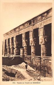 BR45326 facade du temple de Denderah egypt 1