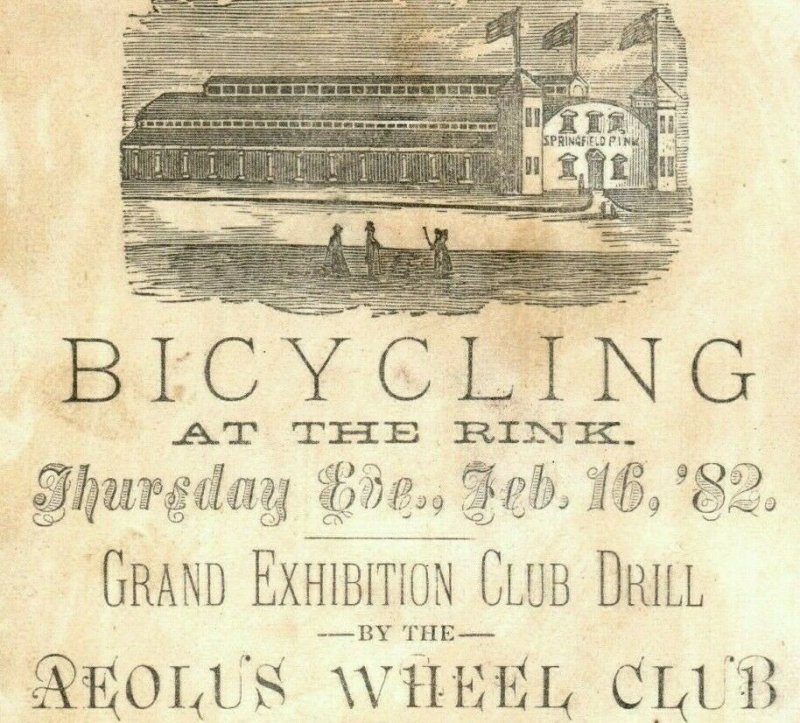 1880s Aeolus Wheel Club Fancy Riding Bicycling Penny Farthing #2 P206