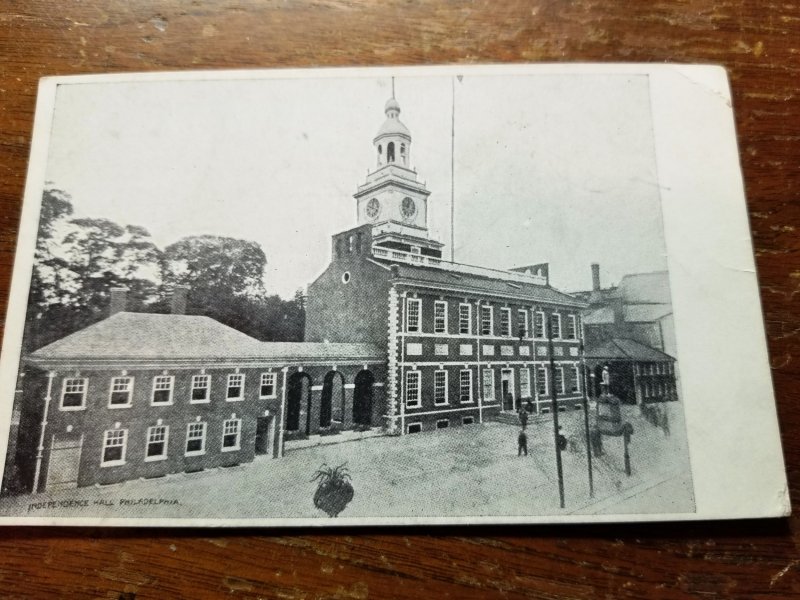 RPPC Outside Independence Hall, Philadelphia PA