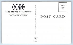 MADEIRA BEACH, Florida F ~ Roadside GUY'S RESTAURANT House of Quality Postcard