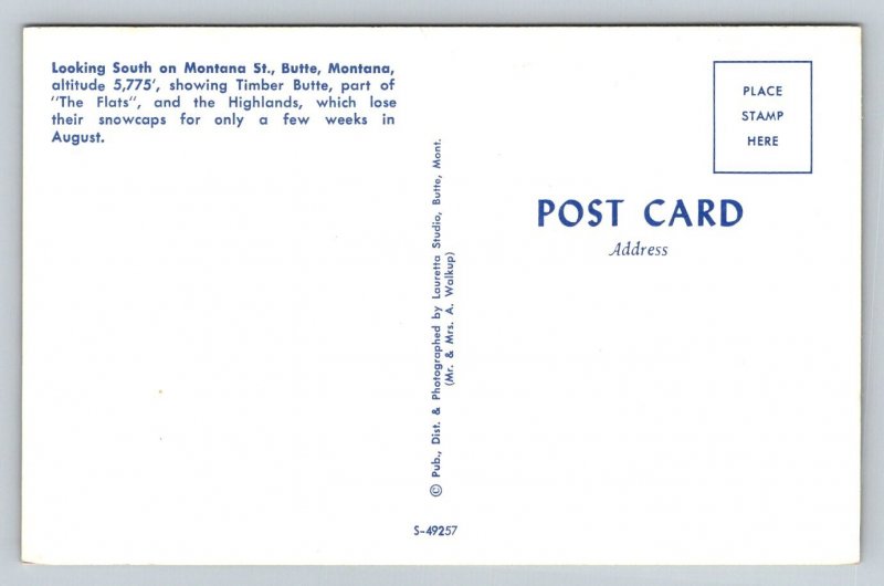 Morbid Mortuary   Butte  Montana   Postcard