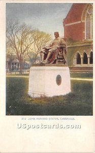 John Harvard Statue at Harvard College Cambridge, MA