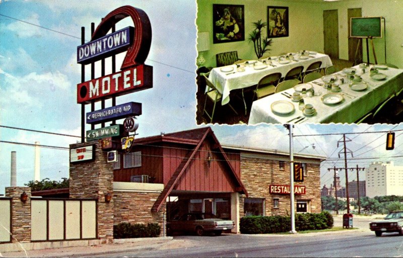 Texaco Fort Worth Downtown Motel 1970