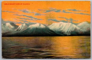 Vtg Alaksa AK Gold Mountains 1910s Old View Postcard