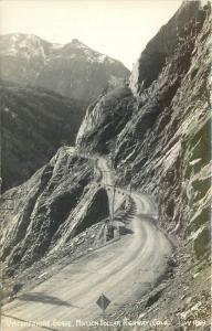 Colorado 1940s Umcompahgre Gorge Million Dollar Highway RPPC Real photo 2484