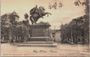 Venezuela Plaza Bolivar Caracas Vintage Postcard C135