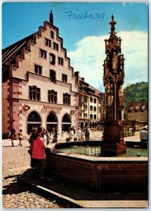 M-91627 Granary with fish fountain Münsterplatz Freiburg Germany