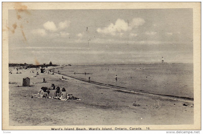 Ward's Island Beach, Ward's Island, Ontario, Canada, PU-1943