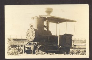 RPPC VINTAGE RAILROAD LOCOMOTIVE TRAIN PORTLAND OREGON REAL PHOTO POSTCARD