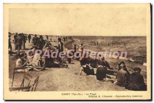 Old Postcard Canet Beach