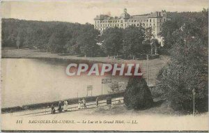 'Old Postcard Bagnoles de L''Orne Lake and the Grand Hotel'
