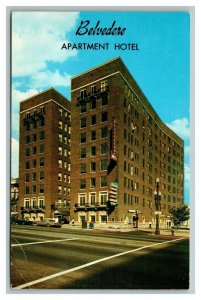 Vintage 1966 Advertising Postcard Belvedere Apartment Hotel Salt Lake City Utah