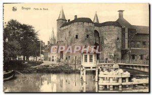 Postcard Old Bruges Ghent Gate