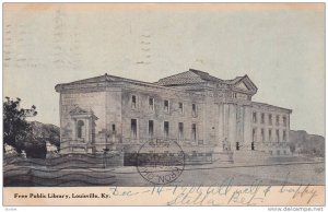 Free Public Library, Louisville, Kentucky, PU-1906