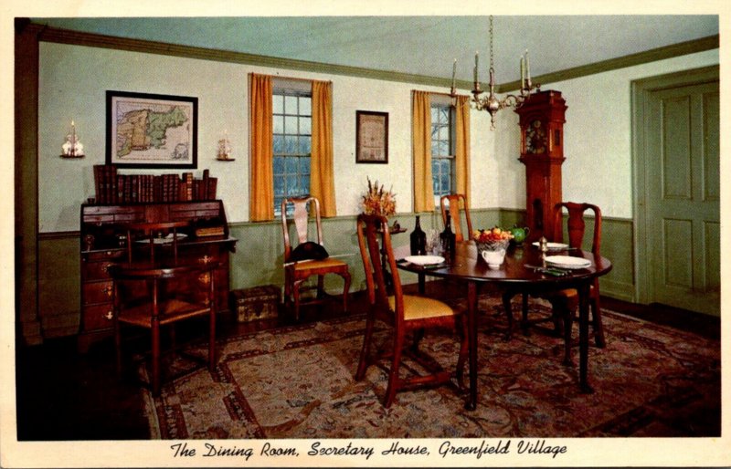 Michigan Dearborn Grenfield Village Secretary House The Dining Room