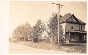 Welcome Wisconsin Residence Street Real Photo Vintage Postcard AA84349