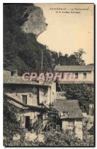 Old Postcard Sassenage the Taillanderie and Rocky Rock