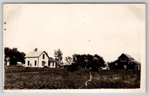 Ashton IL Homestead Scene Farmhouse RPPC Nelson Schmidt Lauren IA Postcard A27