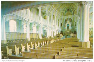 Canada Nova Scotia Cape Breton Interieur De L Eglise Saint Pierre Cheticamp