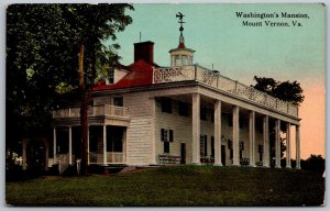 Mount Vernon Virginia c1910 Postcard Mount Vernon George Washington's Mansion