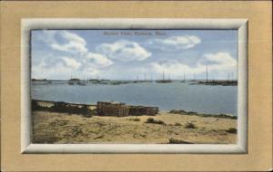 Hyannis Cape Cod MA Harbor c1910 Postcard #2