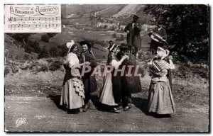 Old Postcard The Type D Auvergne Bourree