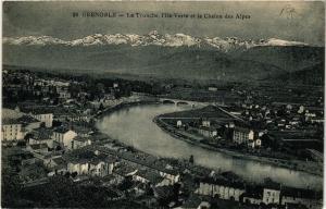 CPA GRENOBLE - La TRONCHE l'Ile-Verte et la Chaine des Alpes (654962)