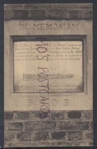 Belgium Postcard - Bruges - Plaque Memorial     RS17275