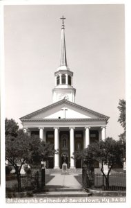 Vintage Postcard St. Joseph's Cathedral Church Religious Bardstown Kentucky RPPC