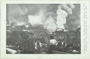 C.1906 San Francisco Earthquake Lafayette Park Vintage Postcard P97 