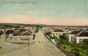 curacao, D.W.I., WILLEMSTAD, Otrabanda, Calle del Cerro (1920s) Postcard