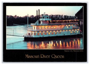 Missouri River Queen Kansas City Missouri Continental View Postcard #1 Riverboat
