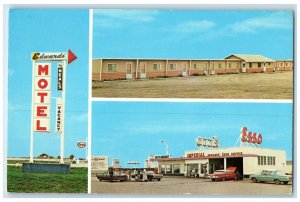 c1950's Edward's Motel Broadview Saskatchewan Canada Vintage Multiview Postcard