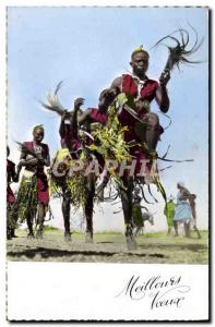 Postcard Modern Negro Male Black Red Dancers