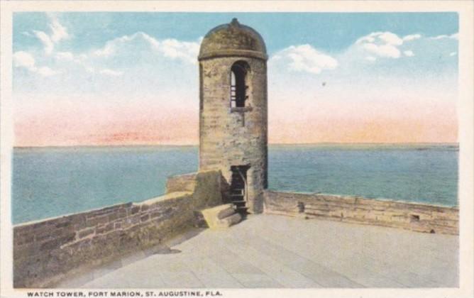 Florida St Augustine Watch Tower Fort Marion Curteich