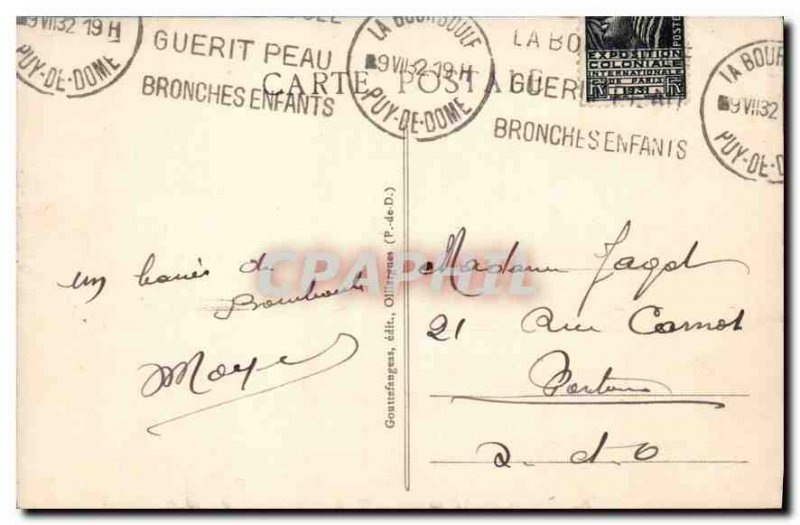 Postcard La Bourboule Old Square Joffre