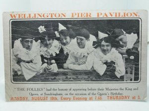 The Follies Wellington Pier Pavilion Great Yarmouth Early 1900s Vintage Postcard