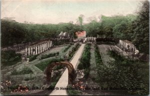 Postcard OH Cincinnati Flower Garden Longworth Homestead Grandin Road 1908 B6