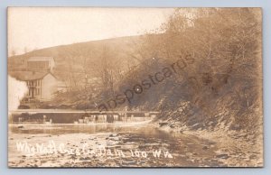 J87/ Hundred West Virginia RPPC Postcard c10 Wheeling Gas Company Dam347