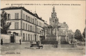 CPA Clermont Ferrand Quartier general et Fontaine d'Amboise (1234227)