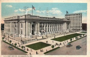 Vintage Postcard 1921 United States Post Office Building Indianapolis Indiana IN