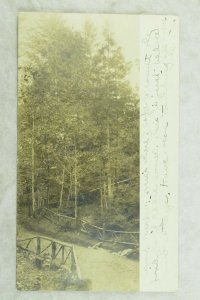C.1910 RPPC Camp Meeker Bridge Vintage Postcard P97