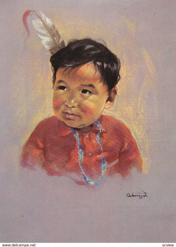 Canadian Indian Child , Artist Dorothy Oxborough , 1972 , #3