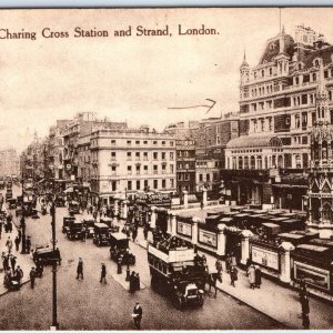 c1910s London, England Charing Cross Station Strand State Express Cigarette A352